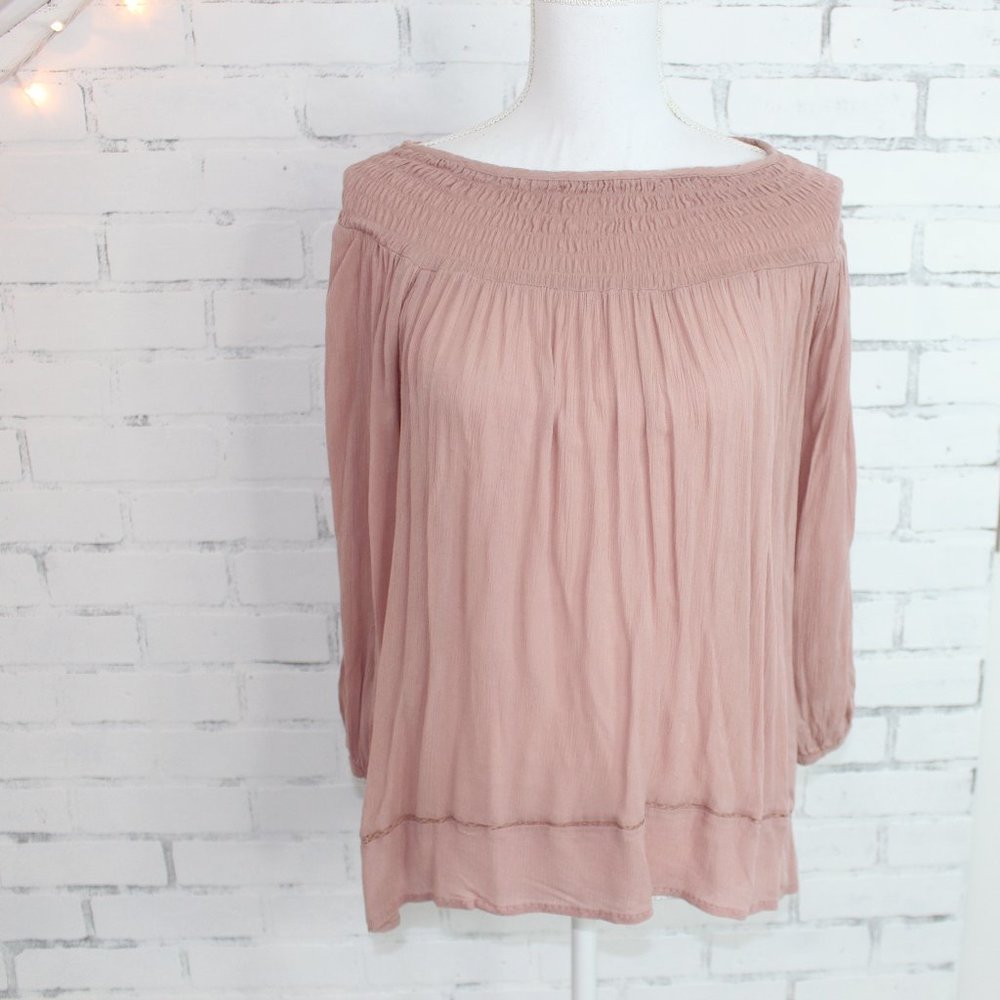 Knox Rose Blush Pink Flowy Fall Top